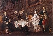 HOGARTH, William The Strode Family w oil painting